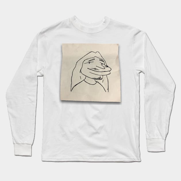 Sticky Note Brock Long Sleeve T-Shirt by BrockBrand